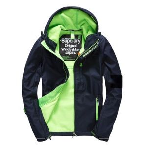 Superdry Women Hooded Windtrekker Jacket Size- M